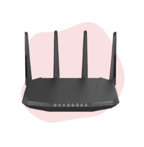 Image of a black-coloured router